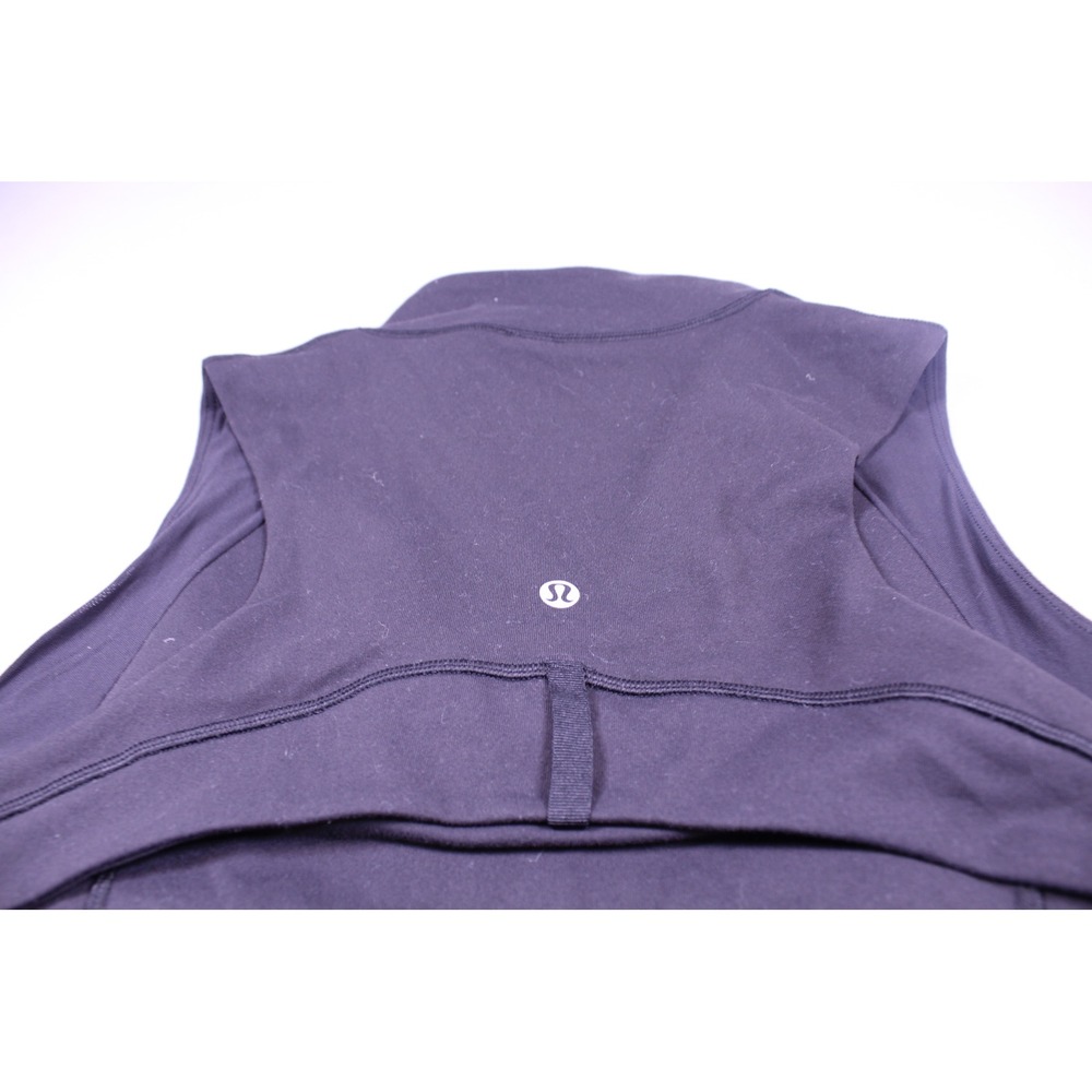Lululemon Black Sleeveless Mock Neck Quarter Zip Athletic Tennis Dress Size 8 - Picture 6 of 6